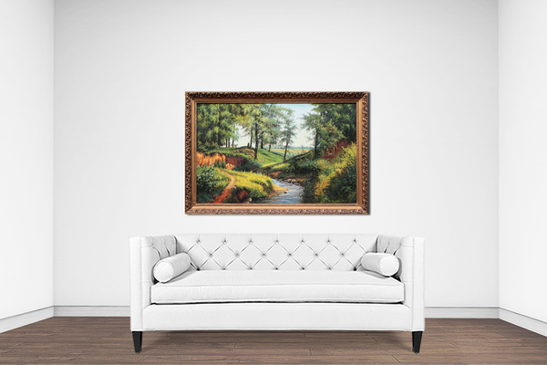 Дубовицкий Виктор Николаевич. Пейзаж с крутыми берегами